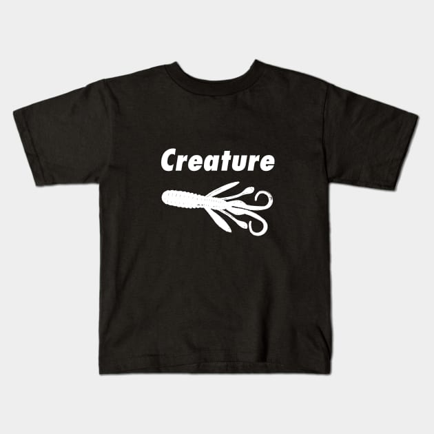 Creature tacklebox design white Kids T-Shirt by BassFishin